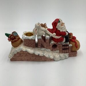 Winkie‎ Claus Santa Chimney Candle Holder Caddy with Bunny Squirrel Gifts